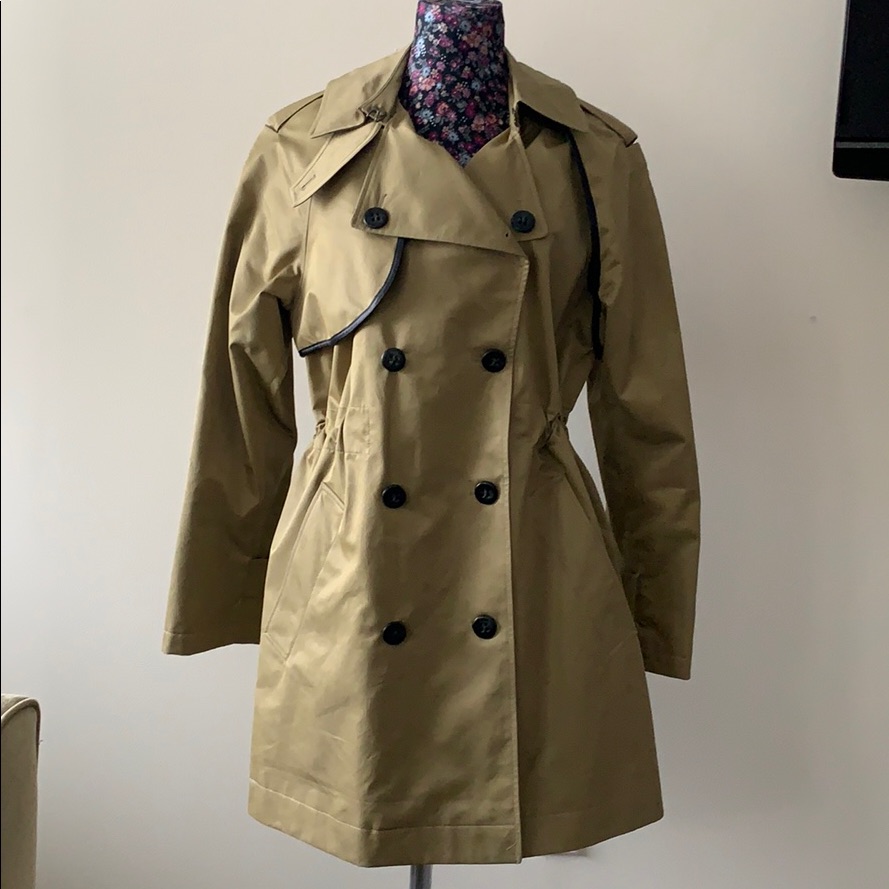 Nwt Coach Cotton Convertible Trench